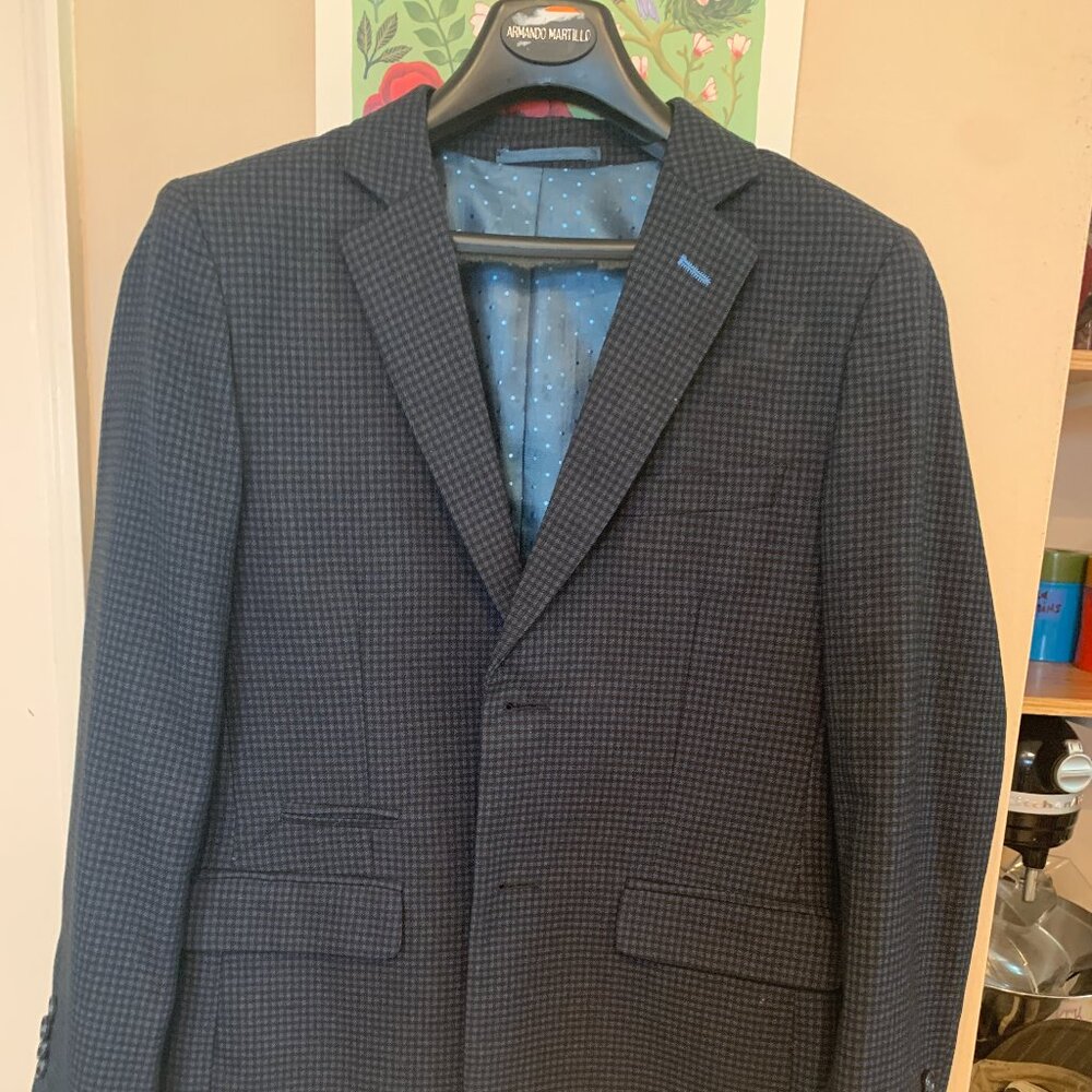 Isaac Mizrahi Boys Blazer Blue Plaid